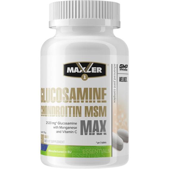 Хондропротектор для спорту Maxler Glucosamine Chondroitin MSM Max 90 Tabs
