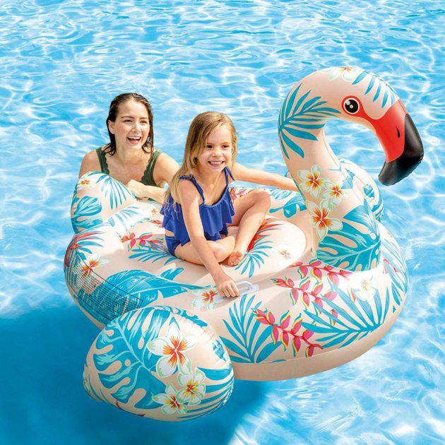 Плотик детский Intex Фламинго 142х137х97 см 2 ручки (57559) - фото 5 Плотик детский Intex Фламинго 142х137х97 см 2 ручки (57559) - фото 5