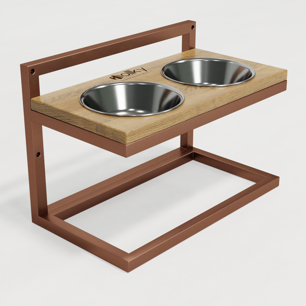 Миски на регульованій підставці для середніх собак Hollky Flex M 2х0,85 л (FM-422530-GLNT) - фото 10