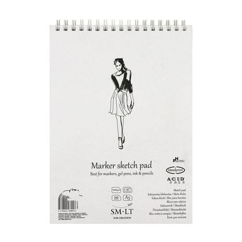 Альбом для марки Smiltainis Authentic на спирали 100 г/кв. м 40 л. А5 Белый (5MB-40TS)