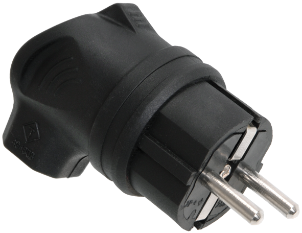 Вилка бытовая УЕК ВБу3-1-0м OMEGA угловая с заземлением каучук 16A IP44 (PKR01-U-016-2-K02) Вилка бытовая УЕК ВБу3-1-0м OMEGA угловая с заземлением каучук 16A IP44 (PKR01-U-016-2-K02)