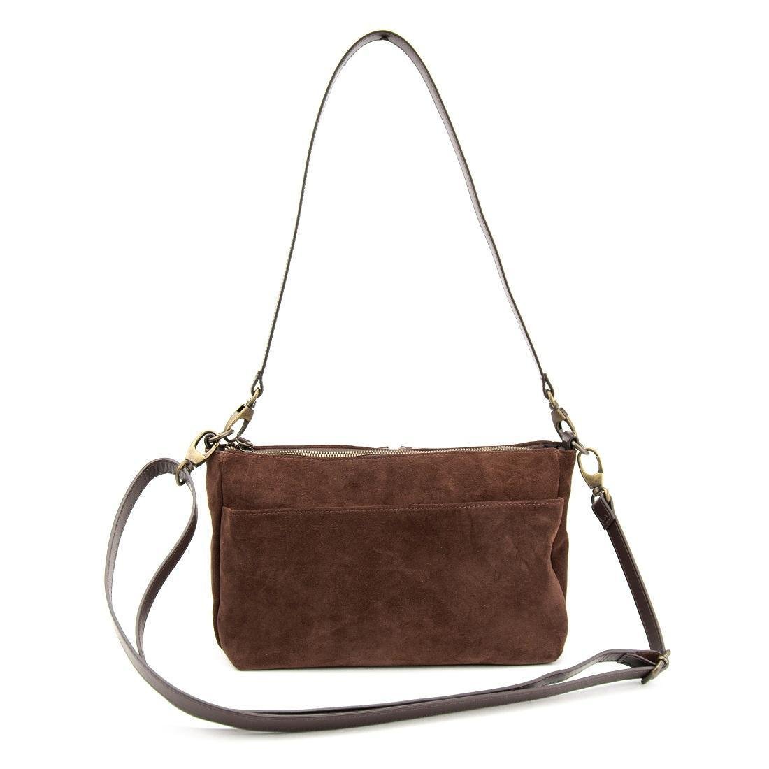 Женская сумка-кроссбоди кожаная Tavinchi CH-001DB-Y Коричневый (2656560089) - фото 8 Женская сумка-кроссбоди кожаная Tavinchi CH-001DB-Y Коричневый (2656560089) - фото 8