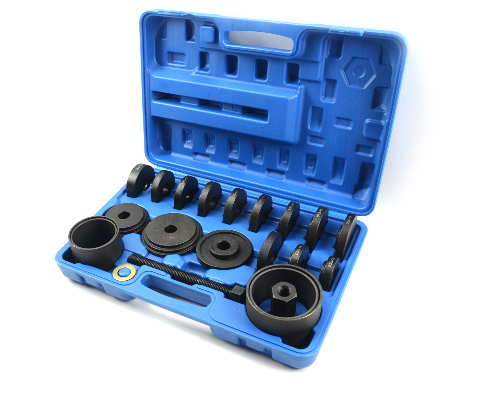 Набор для снятия подшипников Rewolt передней ступицы 23 пр. (T9056) - фото 2 Набор для снятия подшипников Rewolt передней ступицы 23 пр. (T9056) - фото 2