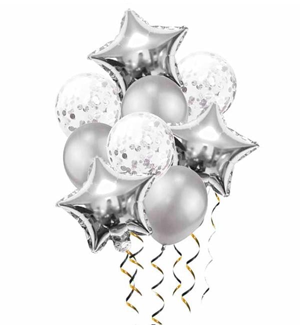 Воздушные шары Silver 9 шт. Воздушные шары Silver 9 шт.