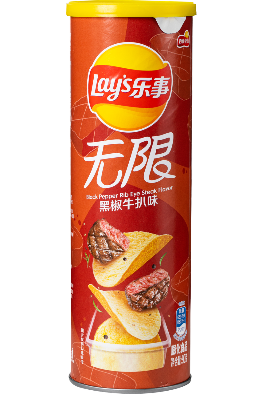 Чипси Lay's Black Pepper Rib Eye Steak 90 г (000009567)