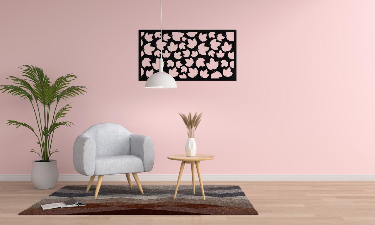Декоративное панно на стену Upwood Decor Carpet of Leaves 23 47,4х90 см Black (1578065948)