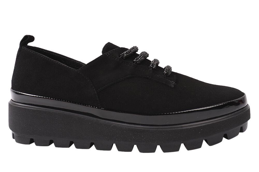 Туфли Phany комфорт из замши на платформе р. 40 Черный (186-20/21DTC)