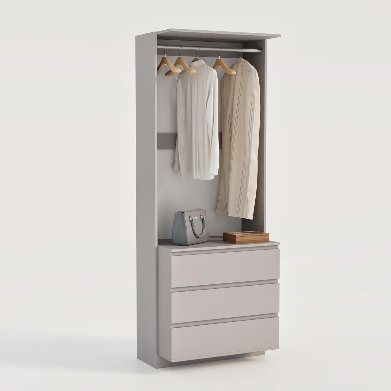 Гардеробная система Гардеробна-1 2100х2100х500 мм Серый (28592796) - фото 5 Гардеробная система Гардеробна-1 2100х2100х500 мм Серый (28592796) - фото 5