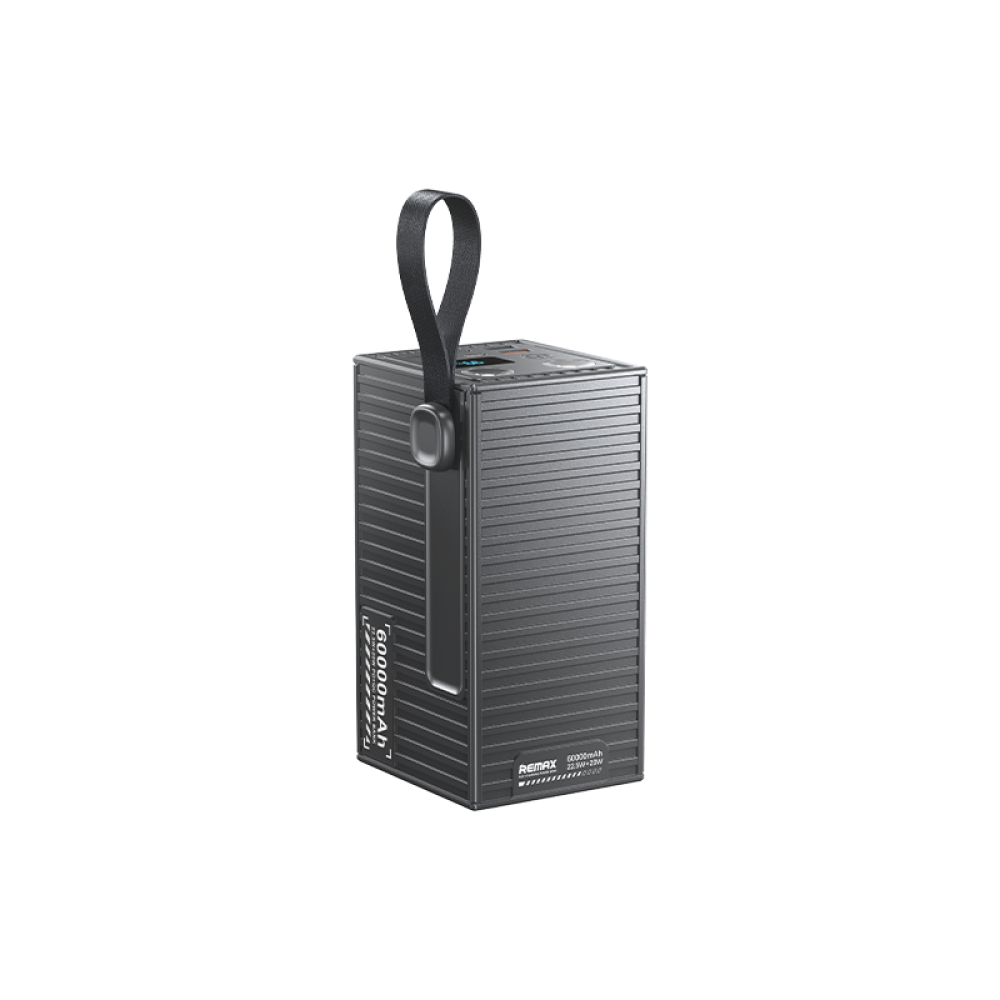 Повербанк Remax RPP-609 Pro 60000mAh 22,5W с фонарем и быстрой зарядкой Серый (PRR60960)