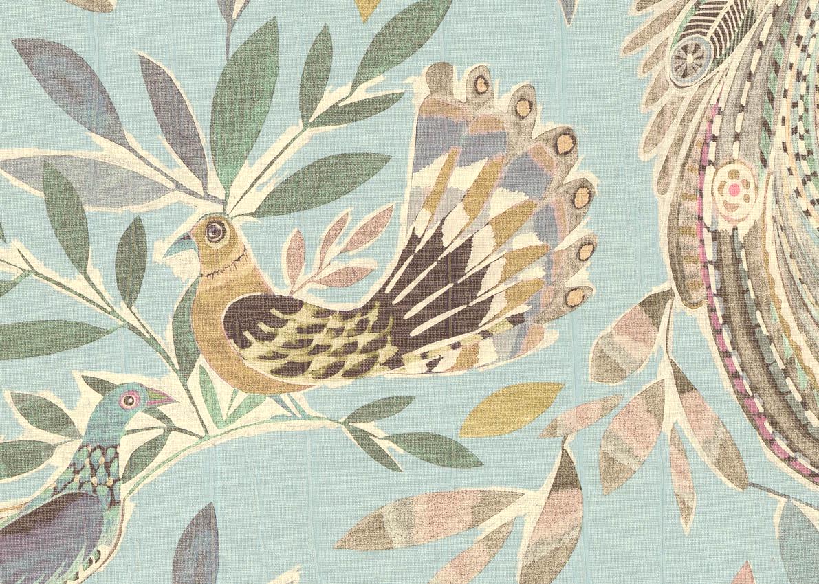 Виниловые обои JV 1,06x10,05 м Голубой (1029803)