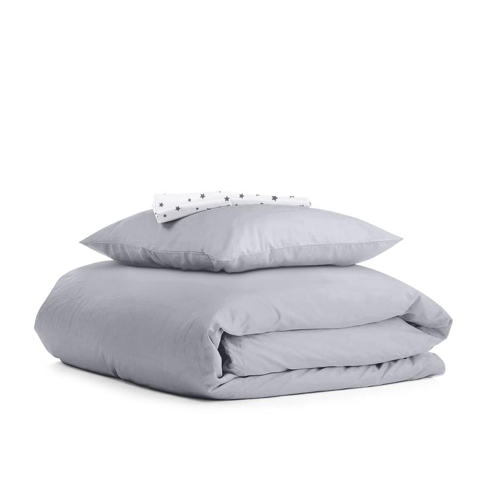 Комплект подросткового постельного белья Cosas Ranfors Grey Star Grey 160х220 см (4822052031612)