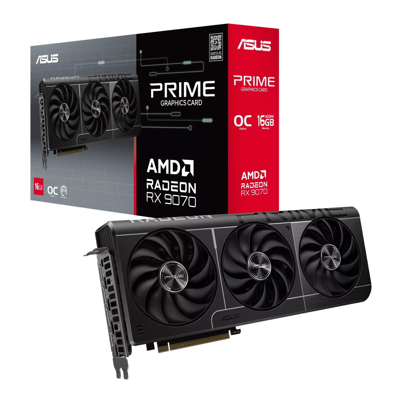Видеокарта AMD Radeon RX 9070 16GB GDDR6 Prime OC Asus (PRIME-RX9070-O16G) Видеокарта AMD Radeon RX 9070 16GB GDDR6 Prime OC Asus (PRIME-RX9070-O16G)