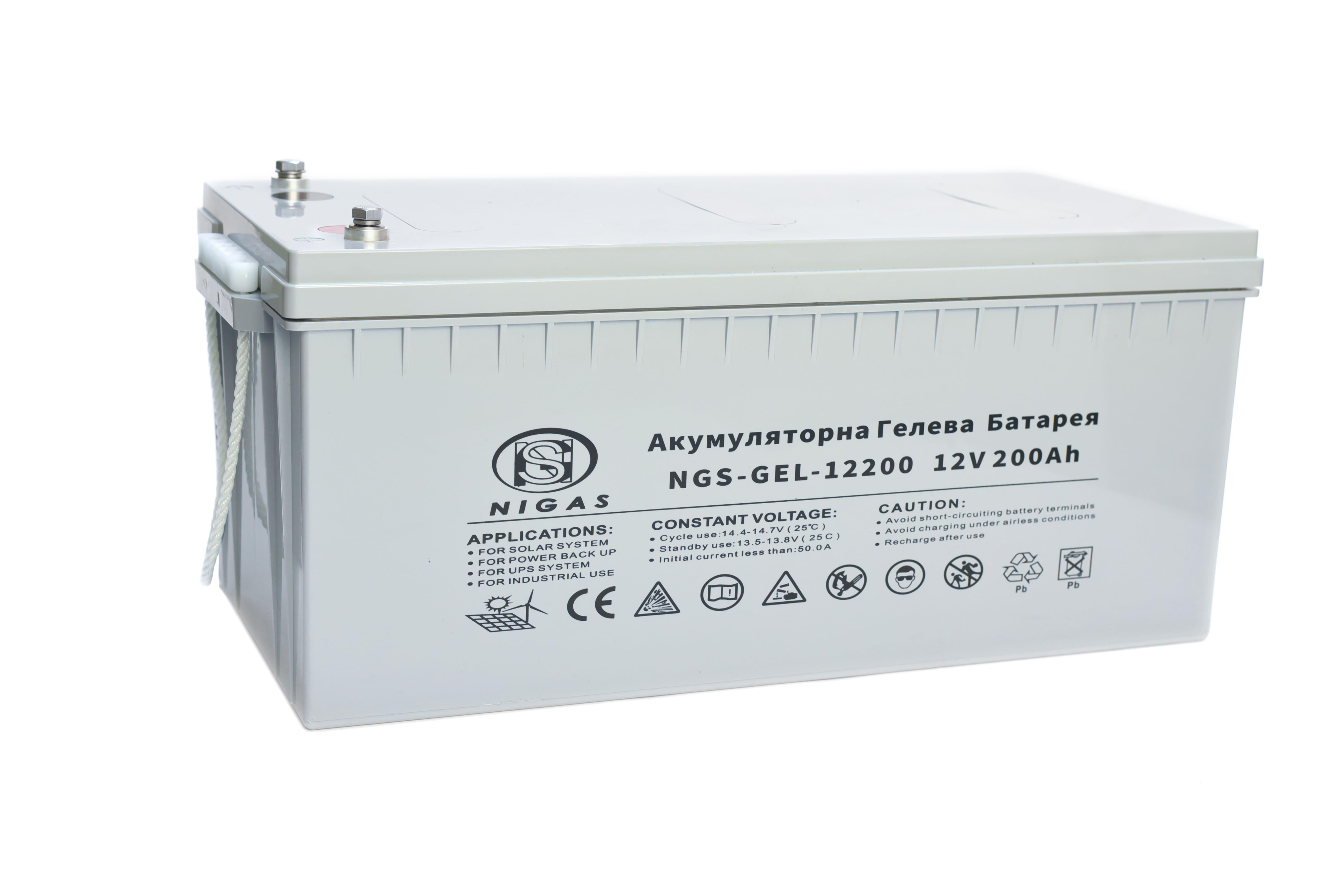 Батарея акумуляторна гелева NGS-GEL-12200 12 V 200 Ah (12200)