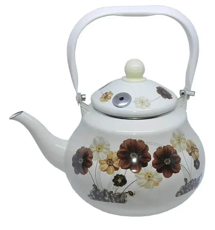 Чайник зі свистком Edenberg EB-3353 емальований 2,5 л Білий (57-46-EB-3353-2)