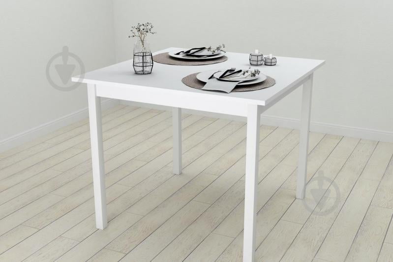 Стол кухонный Ferrum-decor Диего 75x90x90 Белый ДСП Белое 16мм (DIE0022)