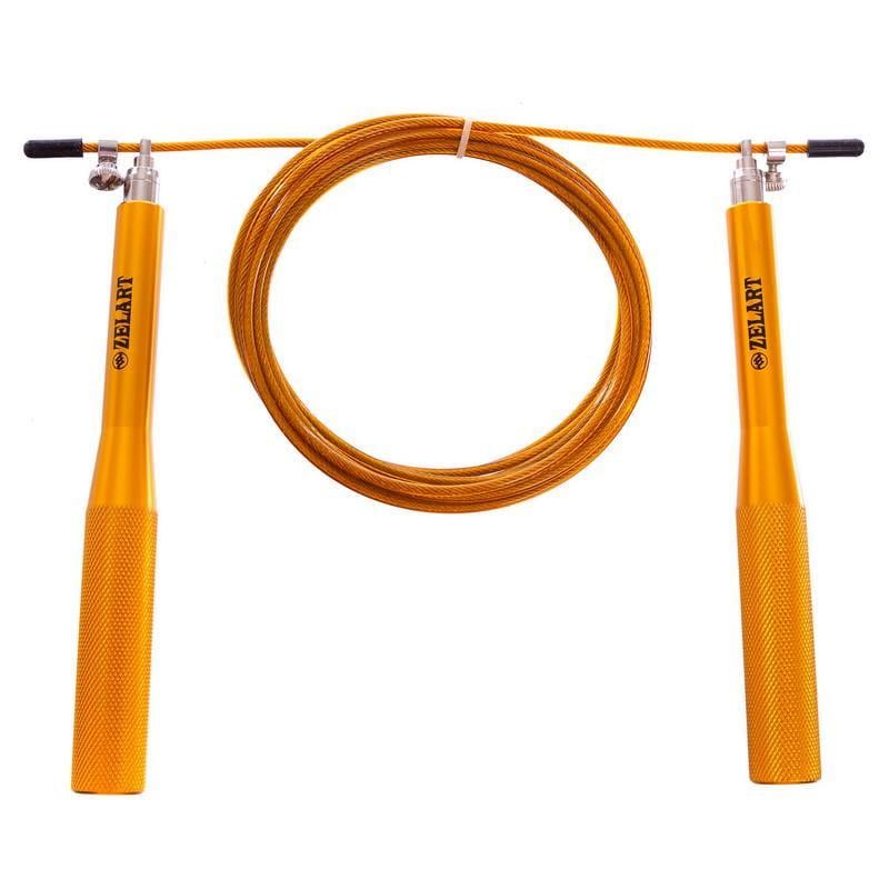 Скакалка скоростная Zelart FI-5100 с подшипником и стальным тросом с алюминиевыми ручками (2532845628)