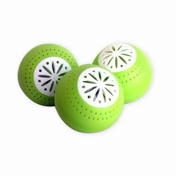 Шарики-освежители для удаления неприятного запаха для холодильника Fridgebaals 3 шт. Зеленый - фото 2 Шарики-освежители для удаления неприятного запаха для холодильника Fridgebaals 3 шт. Зеленый - фото 2