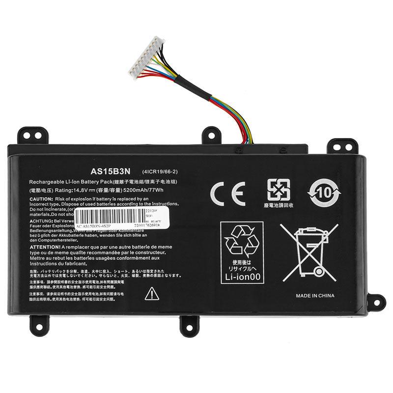 Аккумулятор ACER AS15B3N Predator 15 G9-591/G9-593 14,8V 5200 mAh Black (2511183713)