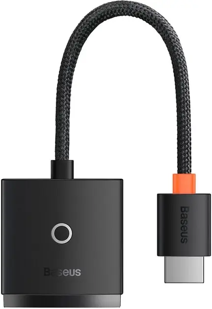 Кабель BASEUS Lite Series Adapter HDMI to VGA WKQX010001 Black