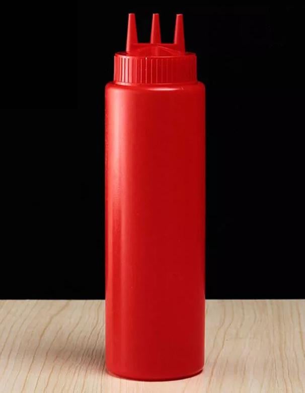 Диспенсер для соусів та сиропів з трьома носиками 1000 мл Червоний - фото 2 Диспенсер для соусів та сиропів з трьома носиками 1000 мл Червоний - фото 2