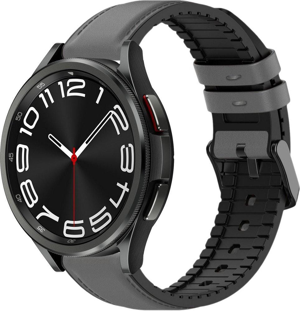 Ремешок кожаный Tamyx для Galaxy Watch 6 Classic 43 мм Grey (37644-33)