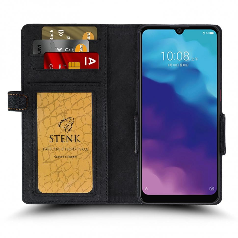 Чехол книжка Stenk Wallet для ZTE Blade A7 2020 Черный (65767)
