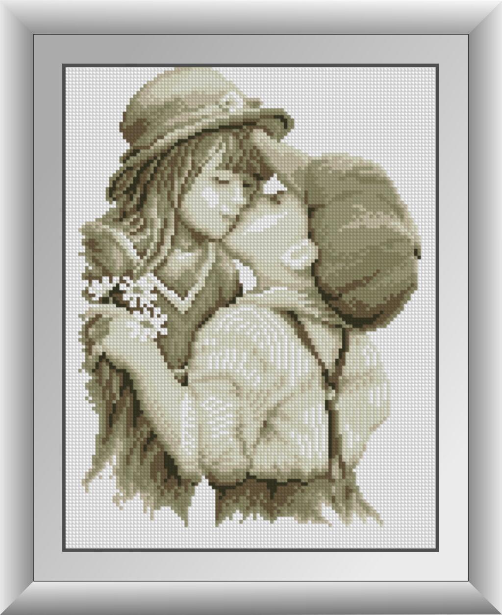 Алмазная мозаика Dream Art Первый поцелуй 27x35 см (DA.30041)