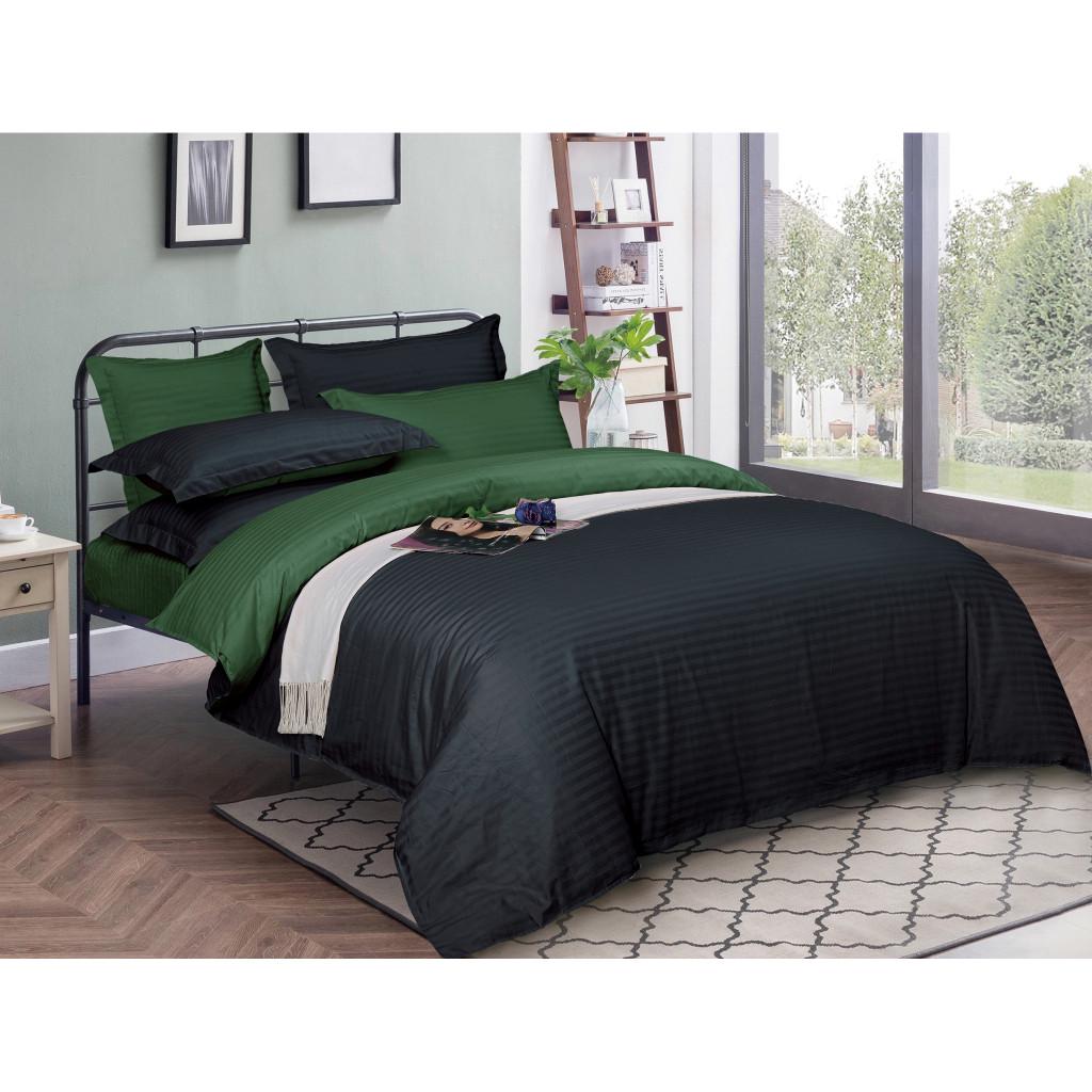 Комплект постельного белья MirSon 30-0021+30-0017 Serikan satin-stripe полуторный 143х210 см (2200005267066)