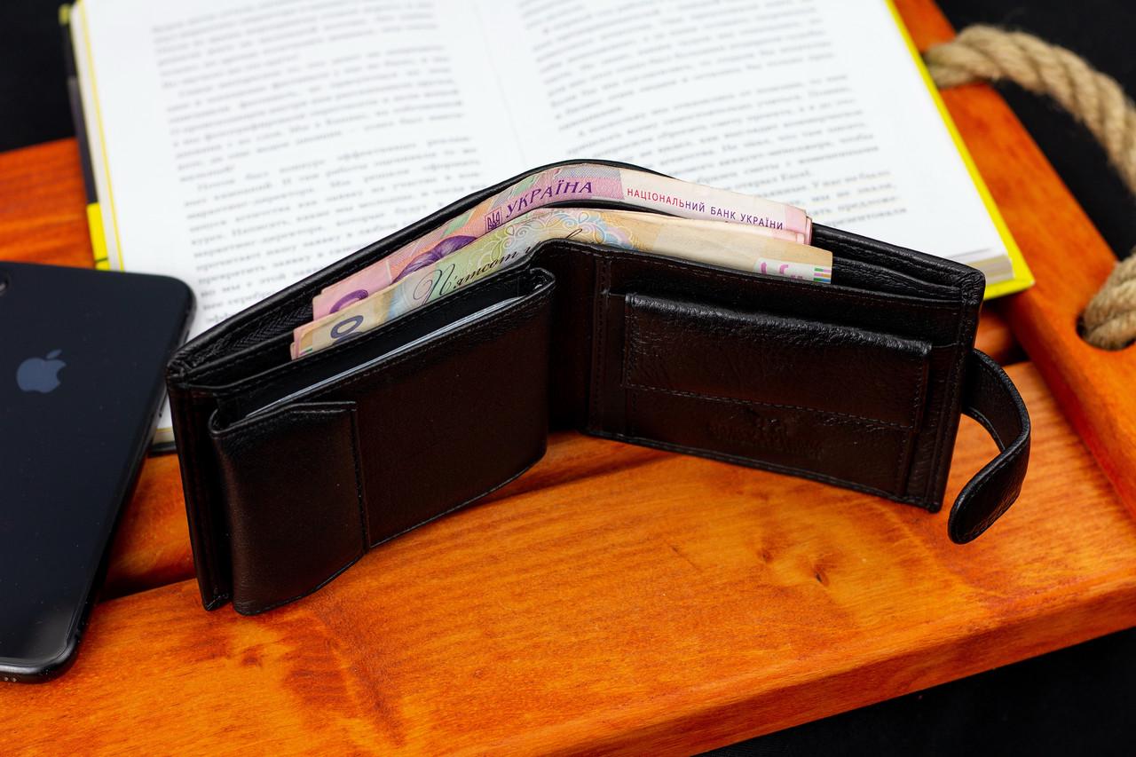 Портмоне мужское Marco Coverna из натуральной кожи с визитницей Черный (MC-2057-1) - фото 10 Портмоне мужское Marco Coverna из натуральной кожи с визитницей Черный (MC-2057-1) - фото 10