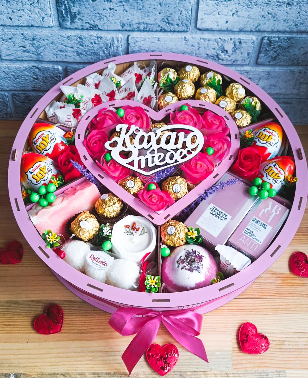 Подарочный бокс для женщины на день влюбленных Люблю тебя Розовый (1494448336) - фото 5 Подарочный бокс для женщины на день влюбленных Люблю тебя Розовый (1494448336) - фото 5