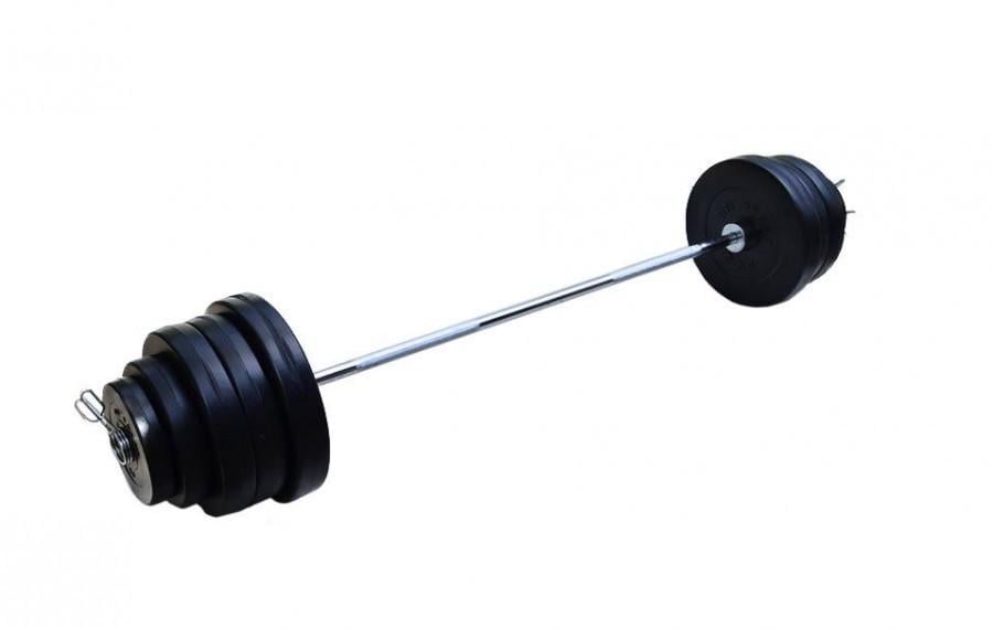 Штанга олімпійська з ABS-покриттям на 100 кг та рукавички (2522948967)