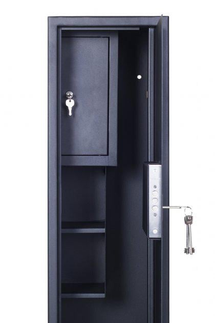 Сейф збройовий 1100 2ТП для 2 рушниць до 108 см Чорний - фото 3