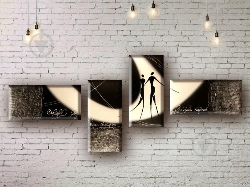 Модульная картина акрилом абстракция ArtStar MHM17_4_060 размер 70 х 180 см