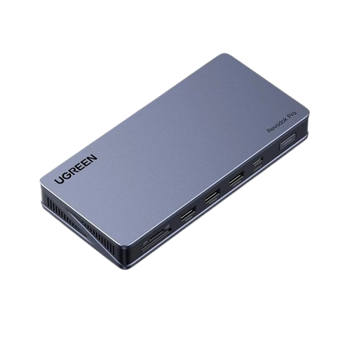 Концентратор USB UGREEN U700 Revodok Pro Type-C Type-A HDMI RJ45 SD/TF PD100W Grey (73993)