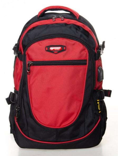 Рюкзак міський Power In Eavas 9607 27л Червоний чорний