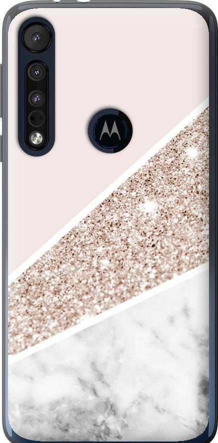 Чехол на Motorola One Macro Пастельный мрамор (4342u-1812-42517)