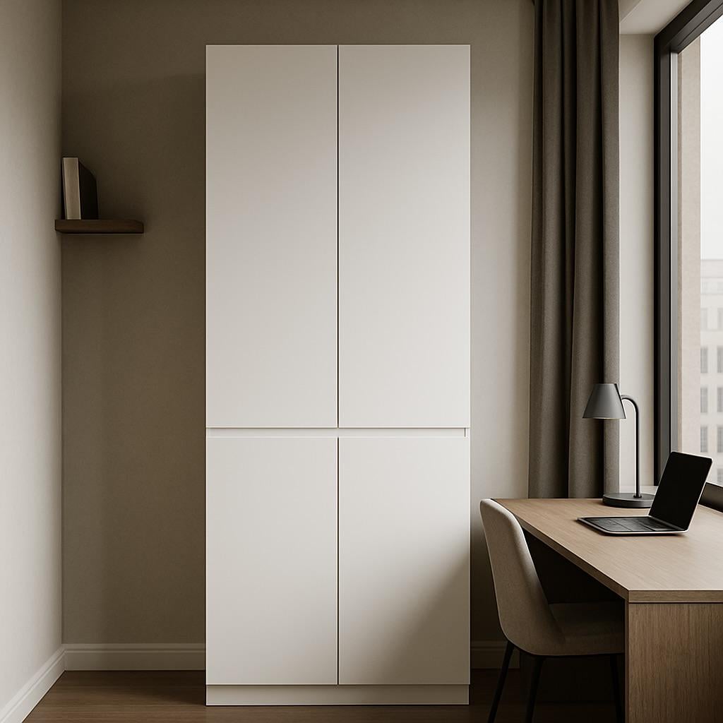 Шафа MEBEX на 4 полиці 80х50х210 см Білий (VX4S800WH) - фото 2