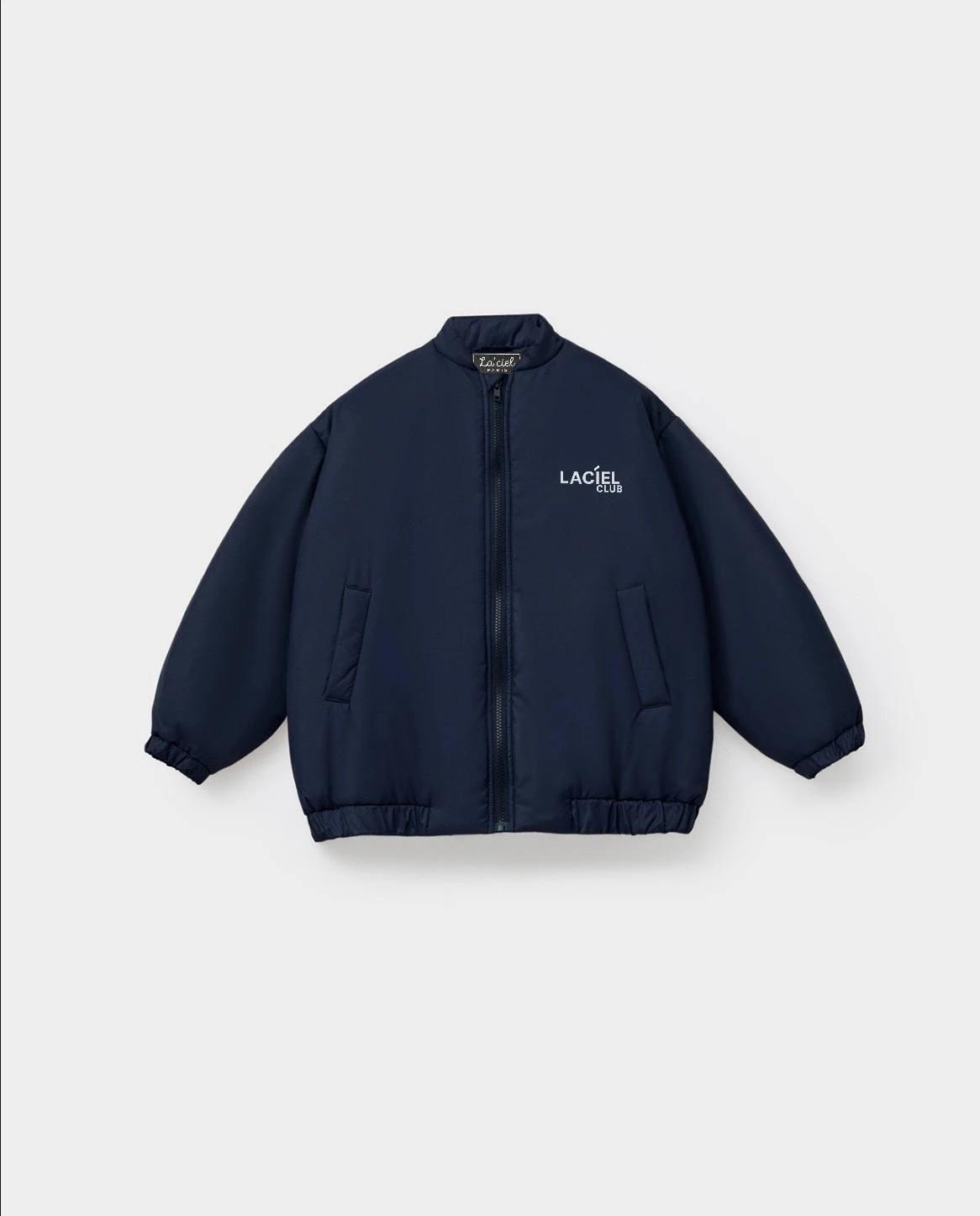 Бомбер для девочки демисезонный La'ciel 13-14 лет 164 см Синий (7878701712080)