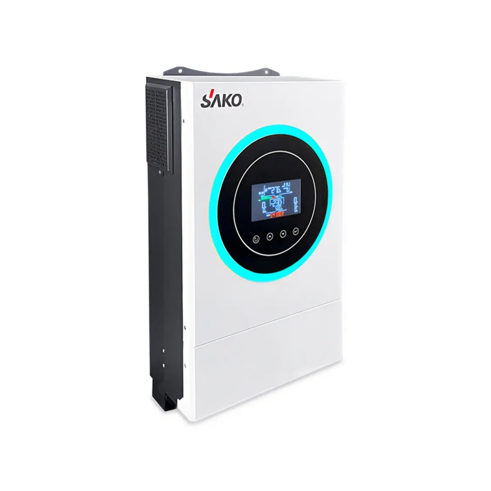 Інвертор гібридний SAKO SUNON V 6,5KVA/6,2 кВт 48V 120A MPPT чиста синусоїда Wi-Fi Інвертор гібридний SAKO SUNON V 6,5KVA/6,2 кВт 48V 120A MPPT чиста синусоїда Wi-Fi