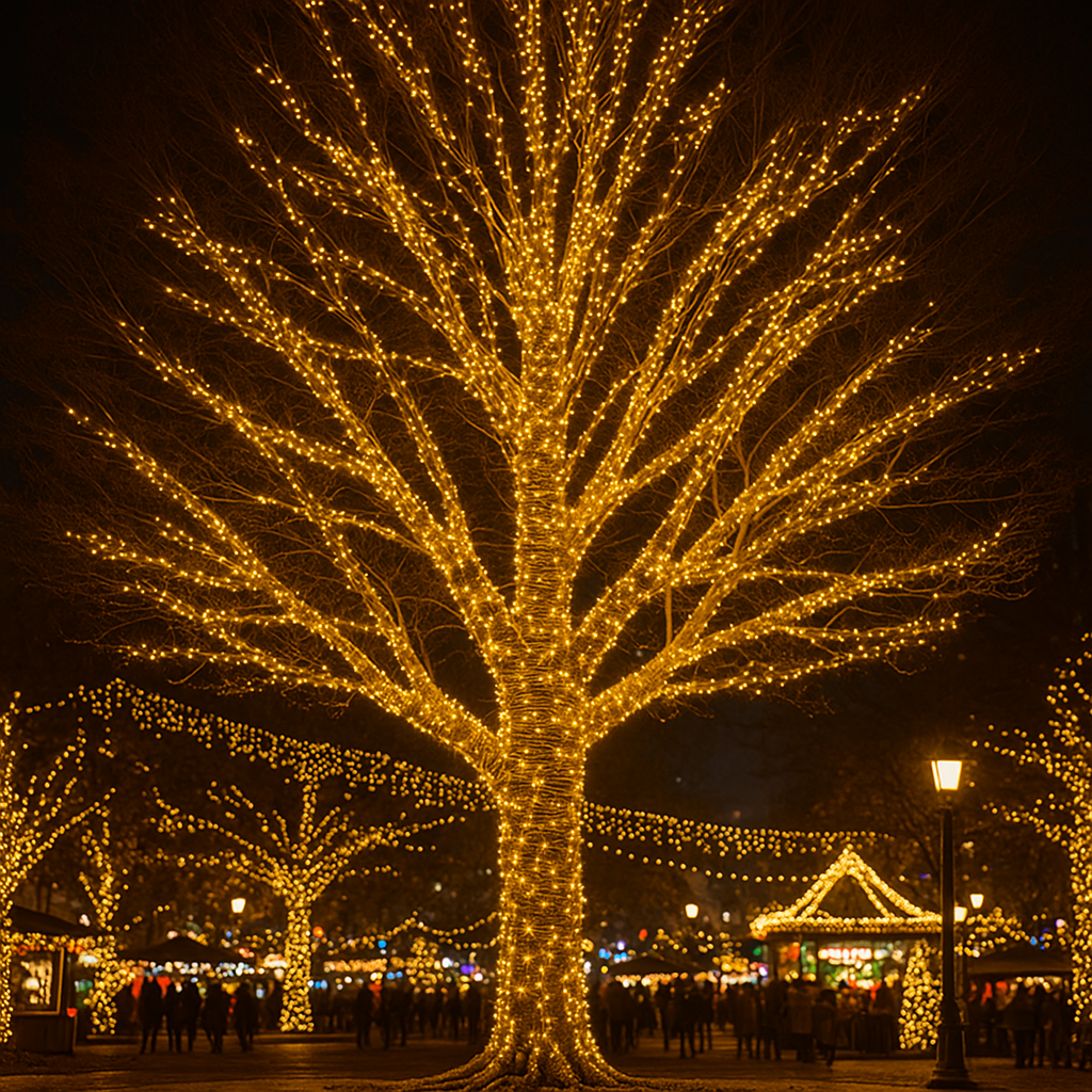 Гирлянда Нить уличная 1000 LED 100 м Желтый (CF1000L100MWY) - фото 2 Гирлянда Нить уличная 1000 LED 100 м Желтый (CF1000L100MWY) - фото 2