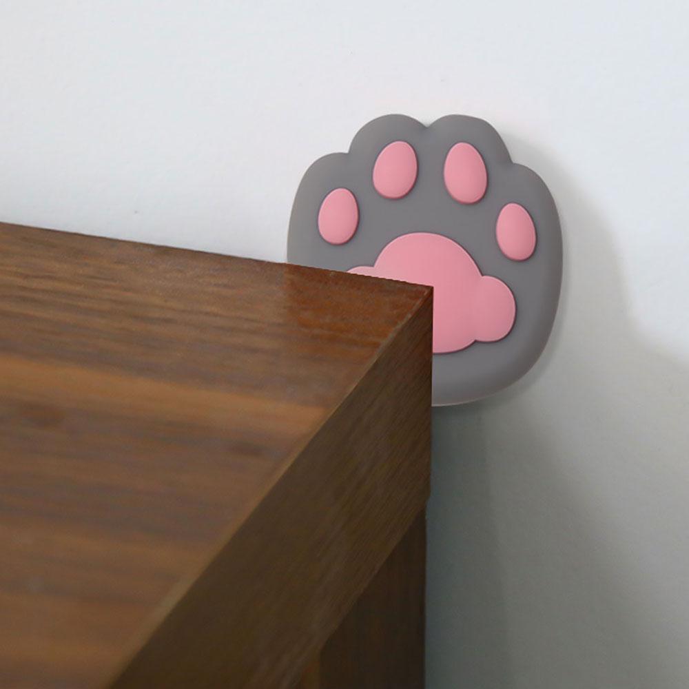 Стопор для дверей в форме кошачьей лапки самоклеящийся 4,5x4,5 см Серый (NR0260_3) - фото 2 Стопор для дверей в форме кошачьей лапки самоклеящийся 4,5x4,5 см Серый (NR0260_3) - фото 2