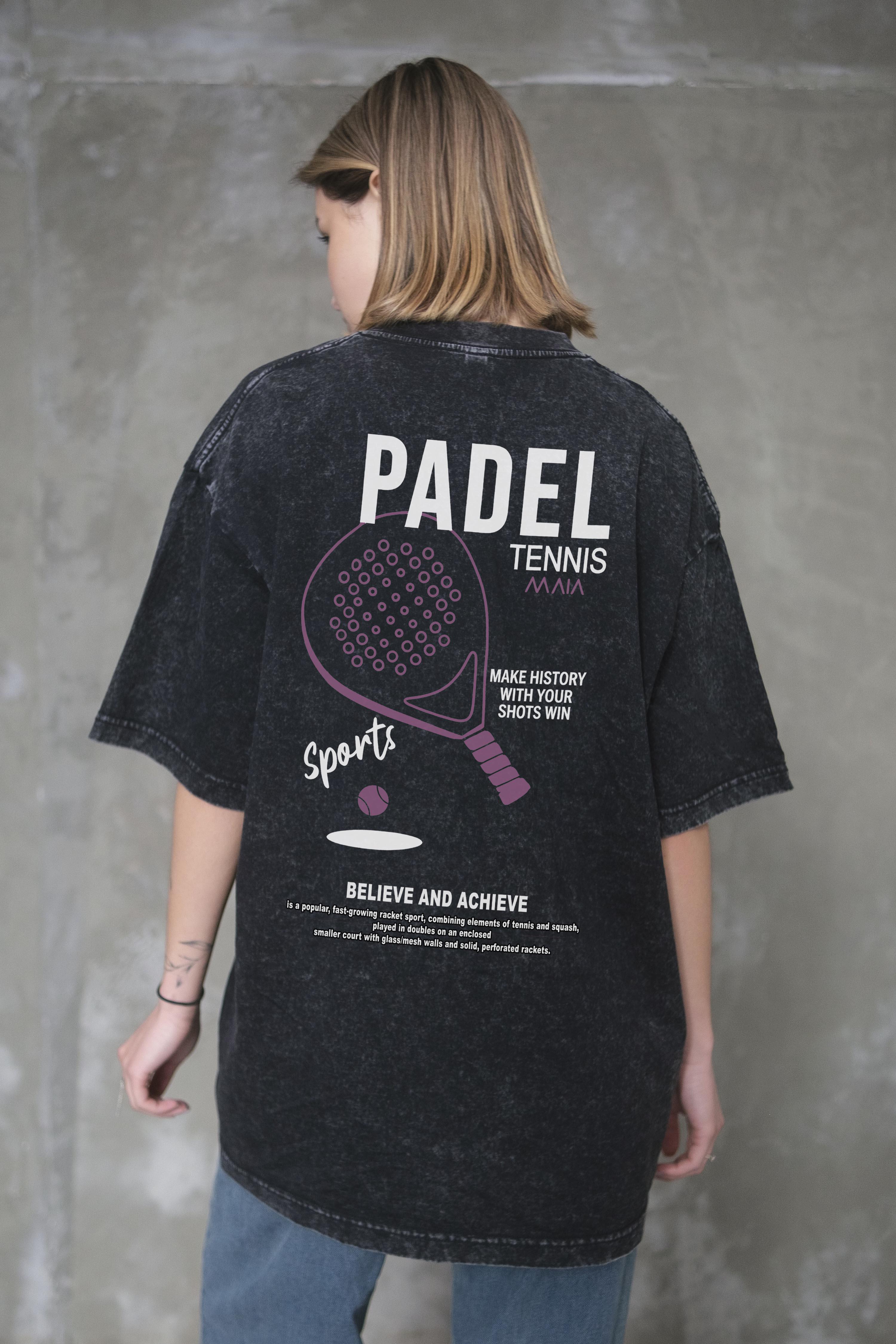 Футболка оверсайз Without Washed Padel Tennis L/XL Black (L/XL8056364 8056365) - фото 5