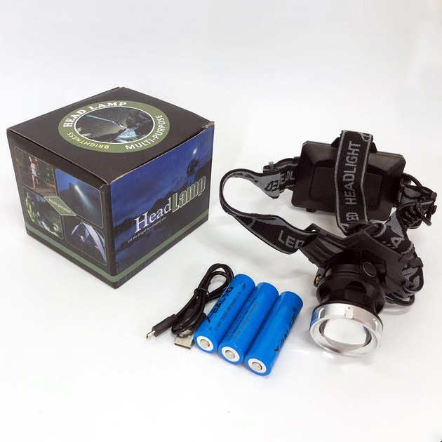 Фонарь налобный BL 8070-P50 LED 1500lm USB 3х18650 (ML-05341) - фото 3