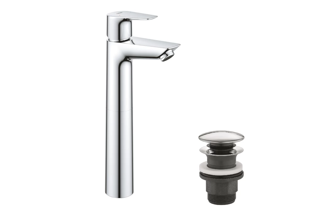 Змішувач для раковини Grohe QuickFix StartEdge XL-Size 23777001 з донним клапаном (374022)