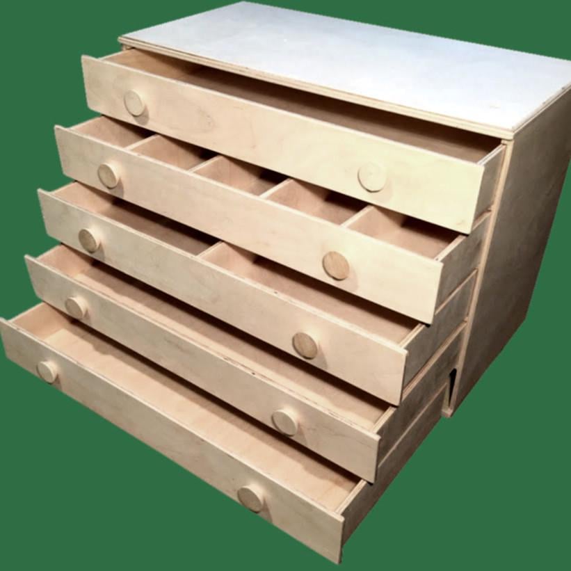 Мини-комод из дерева Куантан Бланже (МНК-001501)