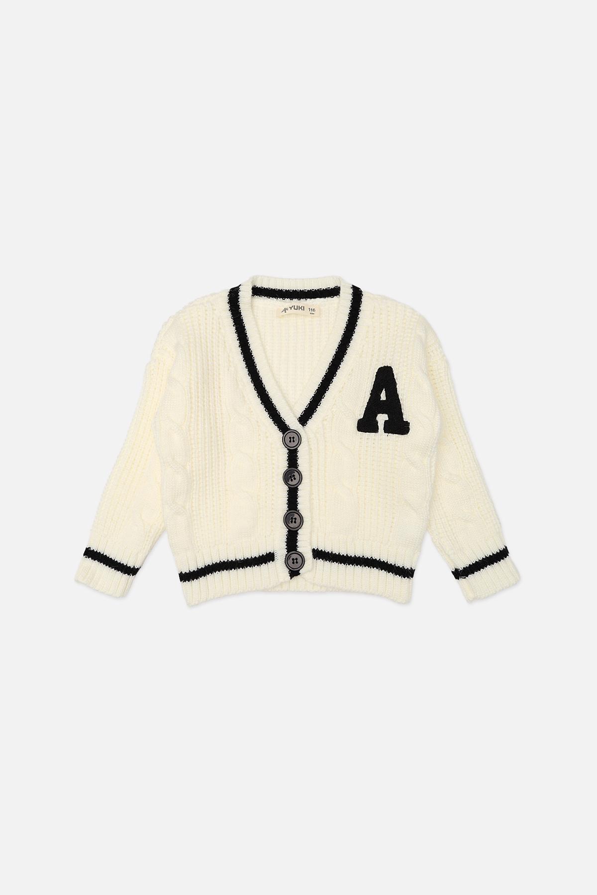 Кофта для девочки ЦБ-00281720 116 см Молочный (28576121)