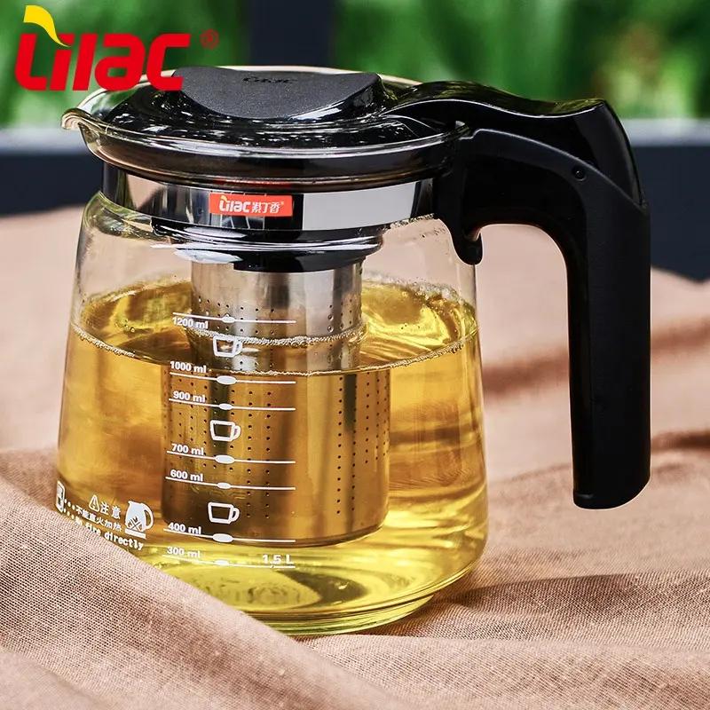 Заварник для чая LILAC S72 инфьюзерного типа с фильтром из нержавеющей стали 1500 мл (27667588) - фото 4 Заварник для чая LILAC S72 инфьюзерного типа с фильтром из нержавеющей стали 1500 мл (27667588) - фото 4