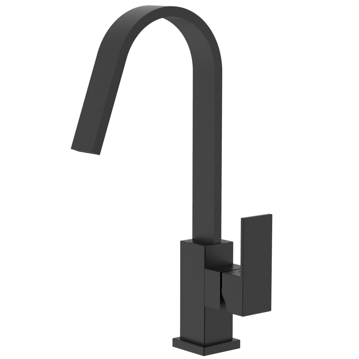 Смеситель для кухни Imprese KARLOV f03407610AA однорычажный Черный (197551)