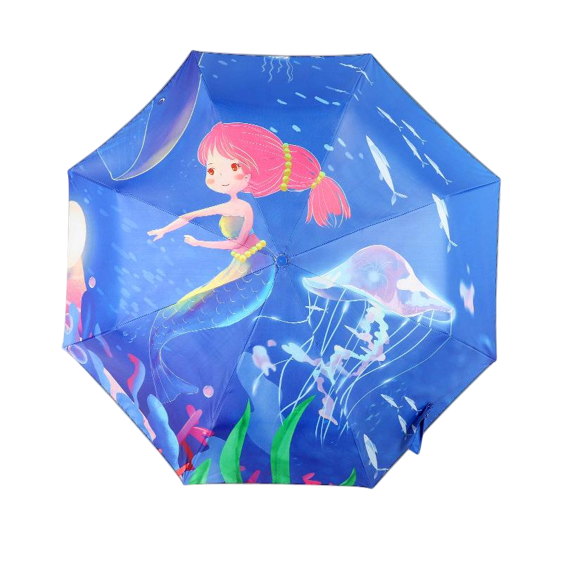 Парасолька дитяча складна з русалкою 8272 50 см (4415828) Парасолька дитяча складна з русалкою 8272 50 см (4415828)