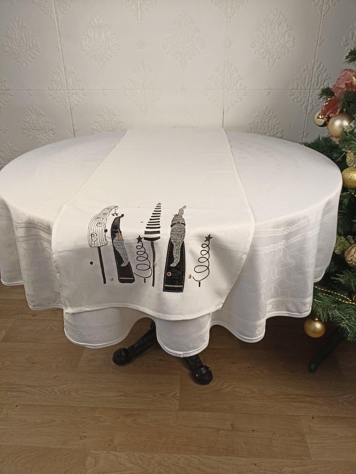 Дорожка новогодняя RXH21048A 40x150 см White (CN36895)